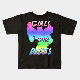 Girls Love Bots Pride Kids T-Shirt